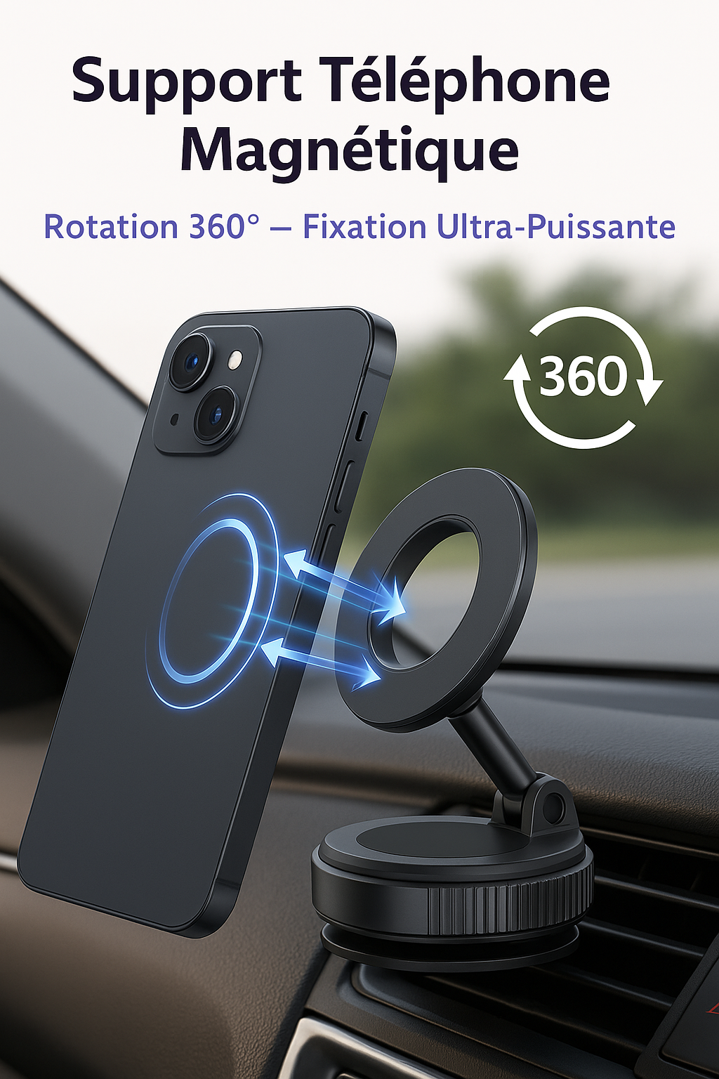 Support Magnétique Élégant pour Téléphone™